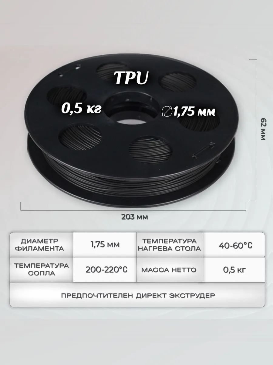 TPU пластик Bestfilament