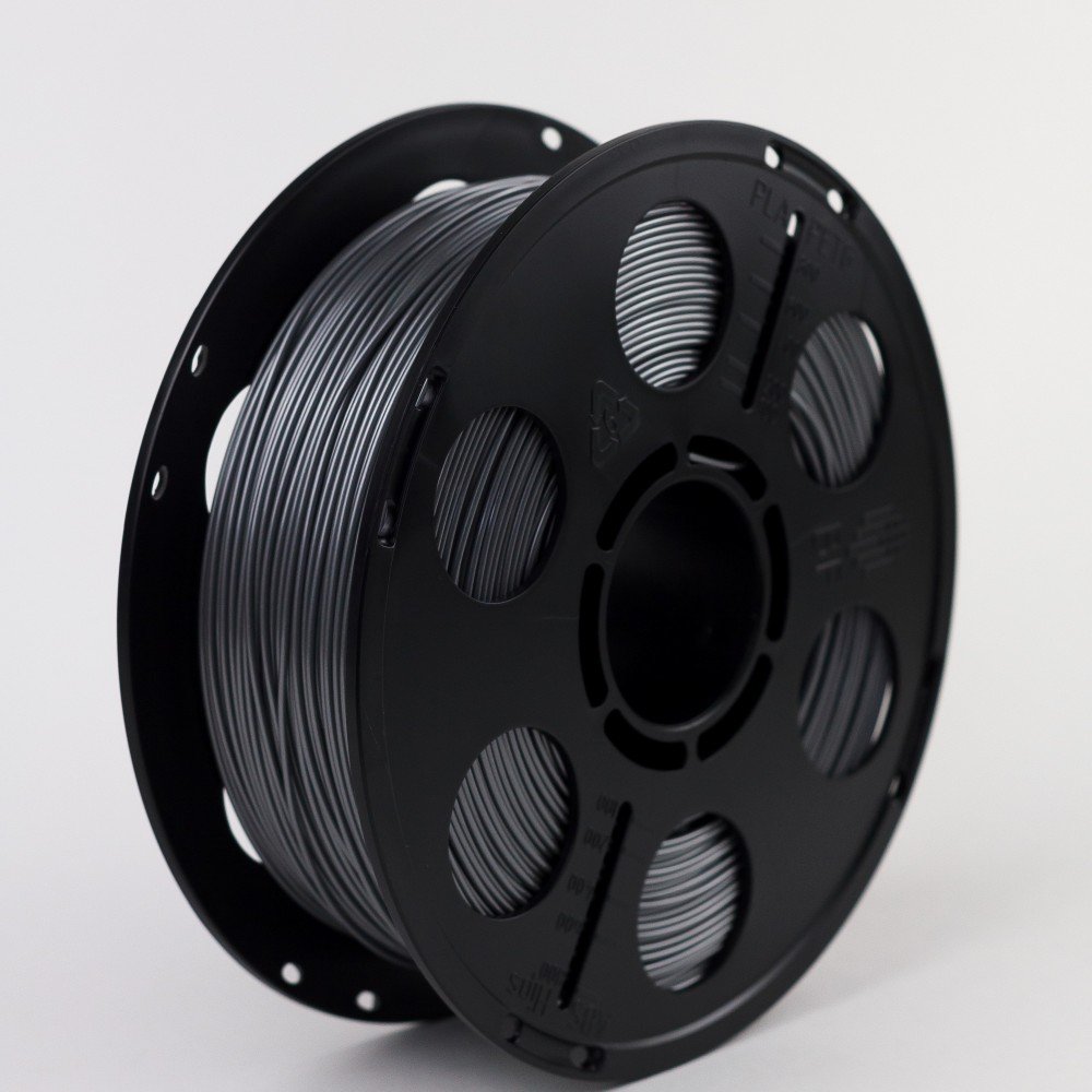 PETG пластик Bestfilament для 3D-принтеров. Цвет серебристый металлик. 1 кг (1,75 мм)