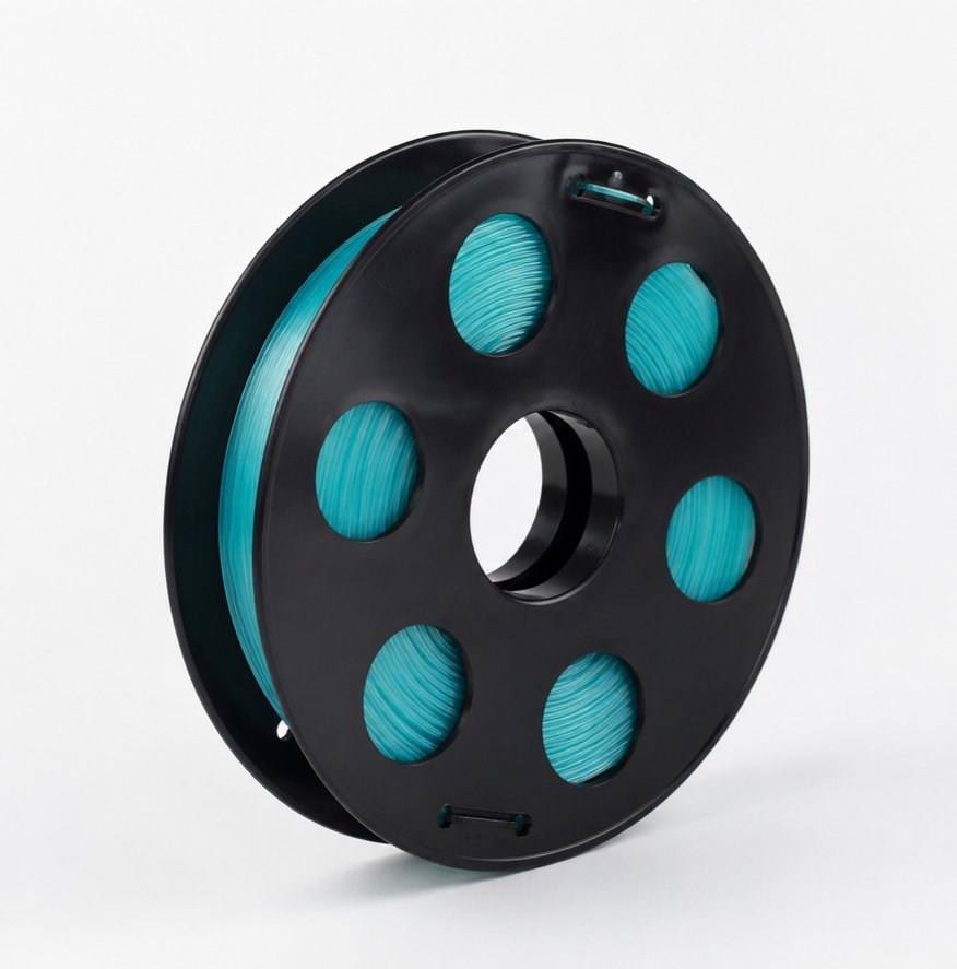 Светящийся в темноте синий PETG пластик Bestfilament для 3D-принтеров 0.5 кг (1,75 мм)