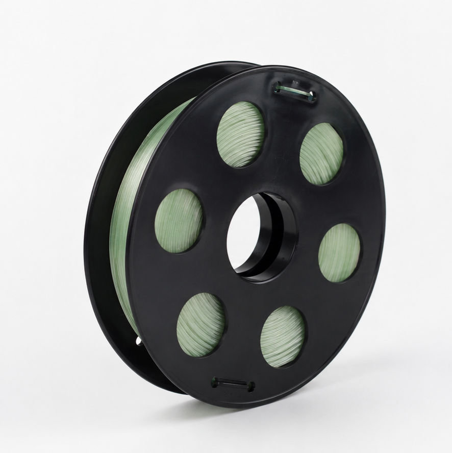 Светящийся в темноте зеленый PETG пластик Bestfilament для 3D-принтеров 0.5 кг (1,75 мм)